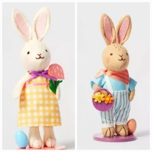 Fabric Dressed Easter Bunny Figure Bundle - Spring 2024